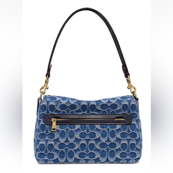 Coach Tabby Washed Denim b4/indigo Soft Shoulder Bag - Picture 6 of 15